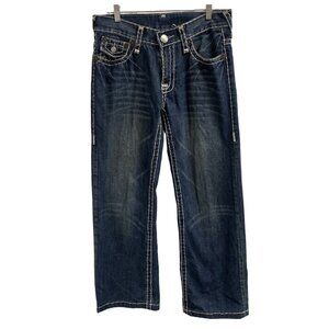 True Religion Men's Blue Pants/Jeans/Straight Leg Size32X33 SKU 1720